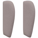 Vidaxl oreille de t�te de lit taupe 40 x 23 x 6 cm tissu
