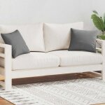 Vidaxl oreiller d'extrieur lot de 2 45 x 45 cm gris