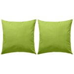 Vidaxl oreiller d'ext�rieur lot de 2 45 x 45 cm vert pomme