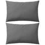 Vidaxl oreiller d'ext�rieur lot de 2 60 x 40 cm gris