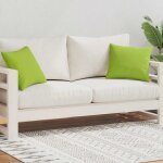 Vidaxl oreiller d'ext�rieur 2 pcs 45 x 45 cm vert pomme