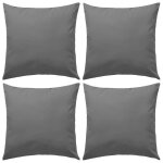 Vidaxl oreiller d'ext�rieur lot de 4 45 x 45 cm gris