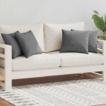 Vidaxl oreiller d'ext�rieur lot de 4 45 x 45 cm gris