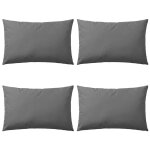 Vidaxl oreiller d'ext�rieur lot de 4 60 x 40 cm gris