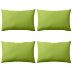 Vidaxl oreiller d'ext�rieur lot de 4 60 x 40 cm vert pomme