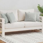 Vidaxl oreiller d'ext�rieur lot de 4 impression rayure 45 x 45 cm gris