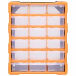 Vidaxl organisateur multi - tiroirs avec 18 tiroirs centraux 38x16x47 cm