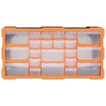 Vidaxl organisateur multi - tiroirs avec 22 tiroirs 49x16x25, 5 cm