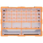 Vidaxl organisateur multi - tiroirs avec 38 tiroirs 52x16x37, 5 cm