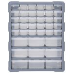 Vidaxl organisateur multi - tiroirs avec 39 tiroirs 38x16x47 cm