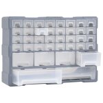 Vidaxl organisateur multi - tiroirs avec 38 tiroirs 52x16x37, 5 cm