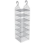 Vidaxl organisateur de placard suspendu avec 7 �tag�res