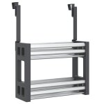 Vidaxl organisateur sous �vier 34x12x26 cm aluminium