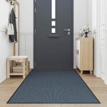 Vidaxl paillasson bleu 115x500 cm