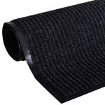 Vidaxl paillasson noir 117x220 cm pvc