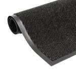 Vidaxl paillassons rectangulaires 2 pcs 120 x 180 cm noir