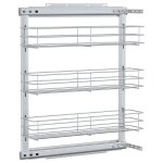 Vidaxl panier  3 niveaux mtallique de cuisine 47x15, 5x55, 5 cm