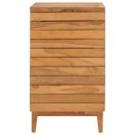 Vidaxl panier � linge 40x40x70 cm bois de teck massif