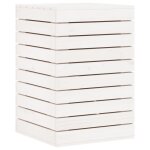 Vidaxl panier  linge blanc 44x44x66 cm bois massif de pin