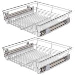 Vidaxl panier en treillis mtallique 2 pcs 600 mm argent
