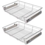 Vidaxl panier en treillis m�tallique 2 pcs 800 mm argent�
