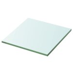 Vidaxl panneaux d'�tag�re 2 pcs verre transparent 30 x 25 cm
