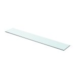 Vidaxl panneaux d'étagère 2 pcs verre transparent 80 x 12 cm Vidaxl panneaux d'étagère 2 pcs verre transparent 80 x 12 cm