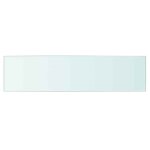 Vidaxl panneau d?�tag�re verre transparent 60 x 15 cm