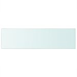 Vidaxl panneau pour �tag�re verre transparent 90 x 25 cm