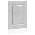 Vidaxl panneau de lave - vaisselle kalmar gris b�ton 45x1, 5x57 cm
