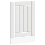 Vidaxl panneau de lave - vaisselle lucca blanc bois d'ing�nierie