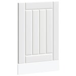 Vidaxl panneau de lave - vaisselle lucca blanc bois d'ing�nierie