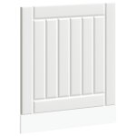 Vidaxl panneau de lave - vaisselle lucca blanc bois d'ing�nierie