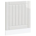 Vidaxl panneau de lave - vaisselle lucca blanc brillant bois ing�nierie