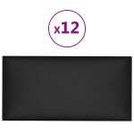 Vidaxl panneaux muraux 12 pcs noir 30x15 cm similicuir 0, 54 m² Vidaxl panneaux muraux 12 pcs noir 30x15 cm similicuir 0, 54 m²