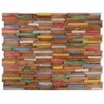 Vidaxl panneaux de revêtement mural 10 pcs 1, 03 m² bois de teck solide Vidaxl panneaux de revêtement mural 10 pcs 1, 03 m² bois de teck solide