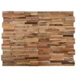 Vidaxl panneaux de revtement mural 10 pcs 1, 03m bois de teck recycl