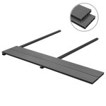 Vidaxl panneaux de terrasse avec accessoires wpc 16 m 2, 2 m gris