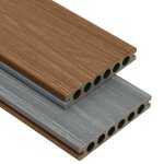 Vidaxl panneaux de terrasse et accessoires wpc marron / gris 40 m� 4 m