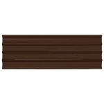Vidaxl panneaux de toiture 12 pcs acier galvanis marron