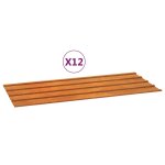 Vidaxl panneaux de toiture 12 pcs rouill� 100x44 cm acier corten