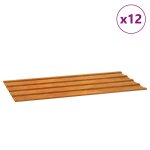 Vidaxl panneaux de toiture 12 pcs rouill� 80x44 cm acier corten