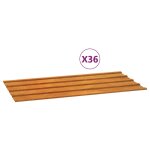 Vidaxl panneaux de toiture 12 pcs rouill 80x44 cm acier corten