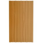 Vidaxl panneaux de toiture 36 pcs acier galvanis naturel 80x45 cm
