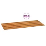Vidaxl panneaux de toiture 36 pcs rouill� 100x44 cm acier corten