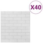 Vidaxl papier peint 3d autoadhésif briques 40 pcs blanc Vidaxl papier peint 3d autoadhésif briques 40 pcs blanc