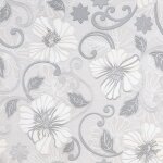 Vidaxl papier peint 3d motif de fleur gris 10x0, 53 m non tissé Vidaxl papier peint 3d motif de fleur gris 10x0, 53 m non tissé