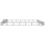 Vidaxl parc pour chien 32panneaux noir 100x50cm acier enduit de poudre Vidaxl parc pour chien 32panneaux noir 100x50cm acier enduit de poudre