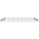 Vidaxl parc pour chien 32panneaux noir 100x50cm acier enduit de poudre Vidaxl parc pour chien 32panneaux noir 100x50cm acier enduit de poudre