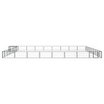 Vidaxl parc pour chien 36panneaux noir 100x50cm acier enduit de poudre